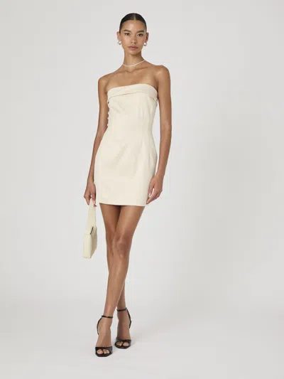 FRENCH CONNECTION STRUCTURED SATIN STRAPLESS DRESS FRENCH CONNECTION DRESSES