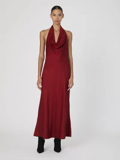 FRENCH CONNECTION US ENNIS SATIN HALTER MIDI DRESS FRENCH CONNECTION DRESSES