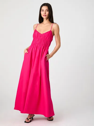 FRENCH CONNECTION US POPLIN RUCHED MAXI DRESS FRENCH CONNECTION DRESSES