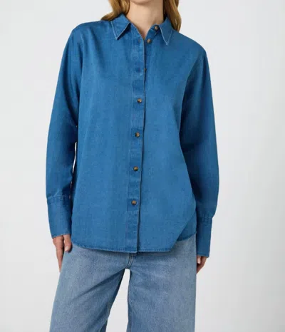 FRENCH CONNECTION ZAVES CHAMBRAY SHIRT