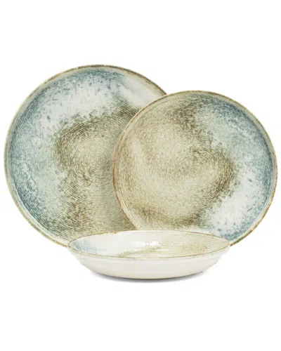 FRENCH HOME FRENCH HOME SEA AND SAND PORCELAIN 12PC DINNERWARE SET