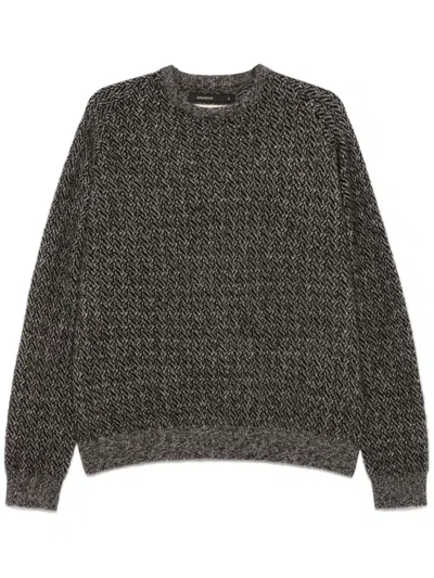 FRENCKENBERGER HERRINGBONE-PATTERN SWEATER