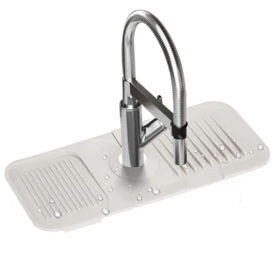 FRESH FAB FINDS FAUCET SPLASH MAT 14.56X5.51IN SILICONE SINK DRIP TRAY