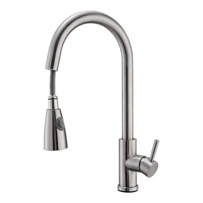 FRESH FAB FINDS KITCHEN SINK FAUCET BRUSHED NICKEL PULLDOWN HEAD SPRAYER