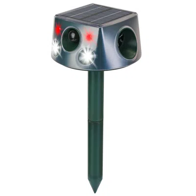 FRESH FAB FINDS ULTRASONIC SOLAR ANIMAL REPELLER OUTDOOR WATERPROOF