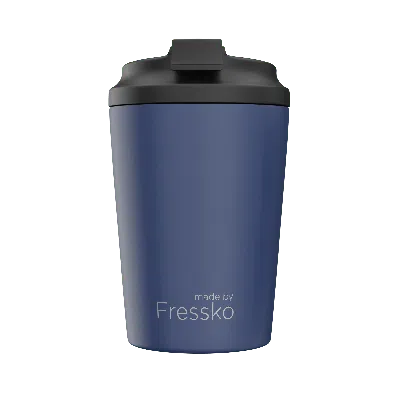 FRESSKO BLUE FRESSKO CAMINO 12OZ / 340ML REUSABLE COFFEE CUP, STAINLESS STEEL - DENIM