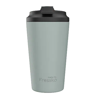FRESSKO GREEN FRESSKO GRANDE 475ML/16OZ REUSABLE COFFEE CUP, STAINLESS STEEL - SAGE