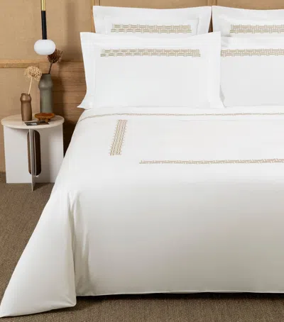 FRETTE BASKET WEAVE SUPER KING DUVET COVER
