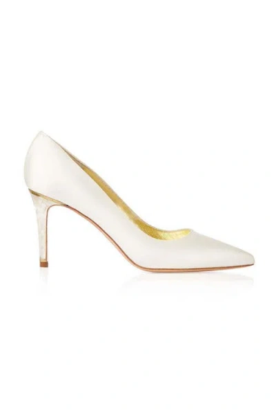 FREYA ROSE FREYA ROSE CHELSEA POINTED TOE PEARL HEEL PUMP