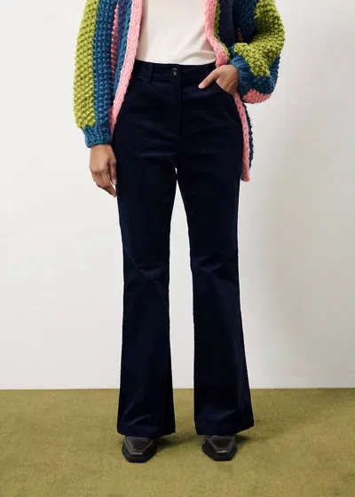 FRNCH BETH HIGH WAISTED PANTS IN NAVY BLUE