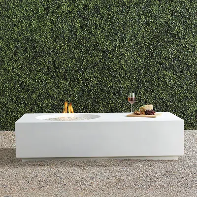FRONTGATE FIRE TABLE IN WHITE FINISH, AMALEA