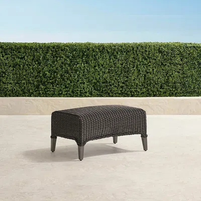 FRONTGATE BECKHAM OTTOMAN IN DARK SIENNA WICKER