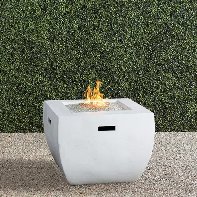 FRONTGATE BRYSON FIRE TABLE IN WHITE FINISH