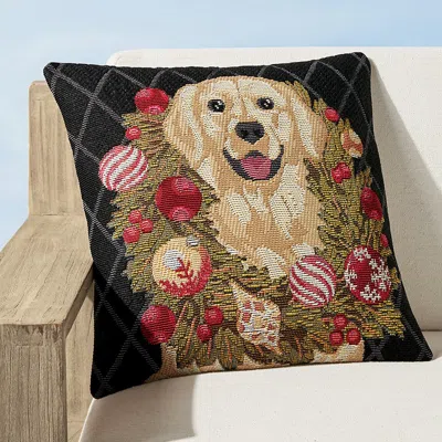 FRONTGATE CHRISTMAS CHEER INDOOR/OUTDOOR PILLOW