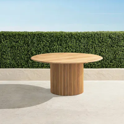 FRONTGATE EVORA TEAK DINING TABLE