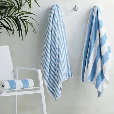 FRONTGATE SET OF 2 CLASSIC STRIPE BEACH TOWELS