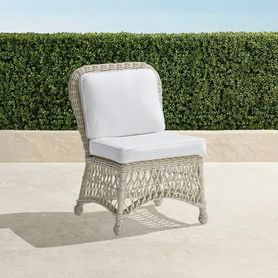 FRONTGATE SET OF 2 HAMPTON DINING SIDE CHAIRS IN IVORY WICKER