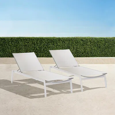 FRONTGATE SET OF 2 NEWPORT ALUMINUM CHAISES