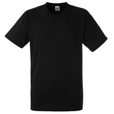 FRUIT OF THE LOOM 50 FRUIT OF THE LOOM SCHWERE BAUMWOLLE SCHWARZ T-SHIRTS SCHLICHT L/XL