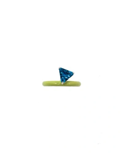 FRY POWERS FRY POWERS GEM + ENAMEL STACKING RING