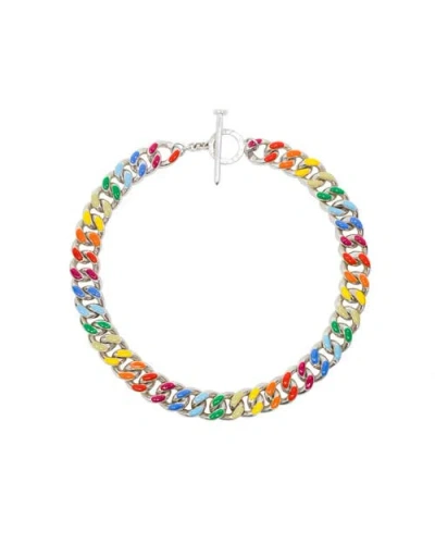 FRY POWERS FRY POWERS RAINBOW CHUNKY CHAIN COLLAR NECKLACE