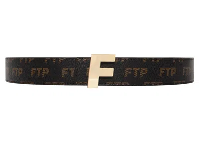 FTP MEN'S FTP LOGO REPETE BELT IN BROWN