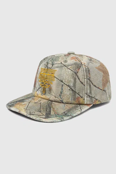 FUGAZI MEDALLION HAT WASHED IN GREEN, MEN'S AT URBAN OUTFITTERS