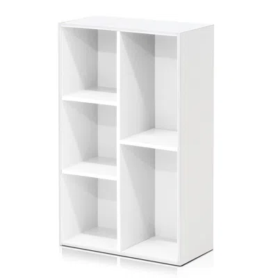FURINNO LUDER 5-CUBE REVERSIBLE OPEN SHELF, WHITE