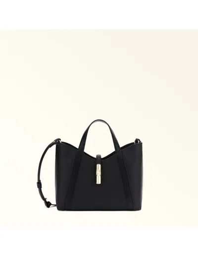FURLA FURLA GRAINED LEATHER HANDBAG
