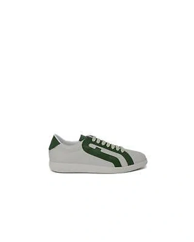 FURLA FURLA LACE-UP LEATHER SNEAKERS - GREEN -SIZE 37