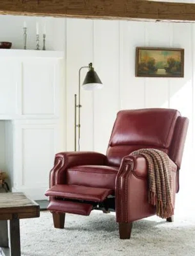 FURNITURE ARIANLEE 31.5 LEATHER PUSH BACK RECLINER