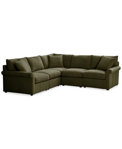 FURNITURE CLOSEOUT! WRENLEY 102" 5-PC. L-SHAPE MODULAR SECTIONAL SOFA, CREATED FOR MACY'S