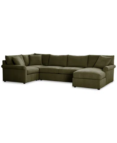 FURNITURE CLOSEOUT! WRENLEY 138" 4-PC. FABRIC MODULAR CHAISE SECTIONAL SOFA, CREATED FOR MACY'S