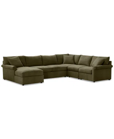 FURNITURE CLOSEOUT! WRENLEY 138" 5-PC. FABRIC MODULAR CHAISE SECTIONAL SOFA, CREATED FOR MACY'S