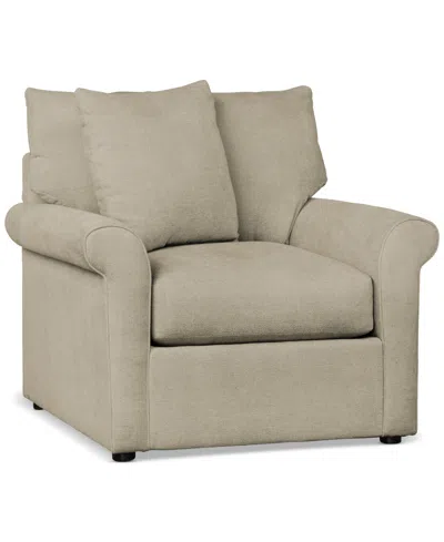 FURNITURE WRENLEY 38" FABRIC ARM CHAIR, CREATED BY MACY'S