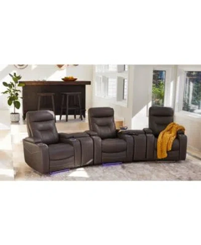 FURNITURE JABARR BEYOND LEATHER THEATER SEATING CREATED FOR MACYS
