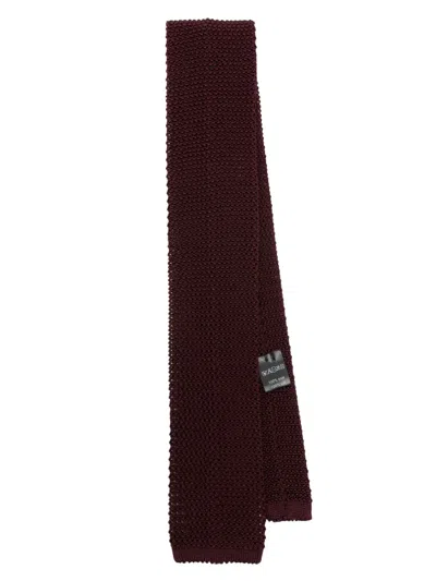 FURSAC SQUARE-TIP KNITTED SILK TIE