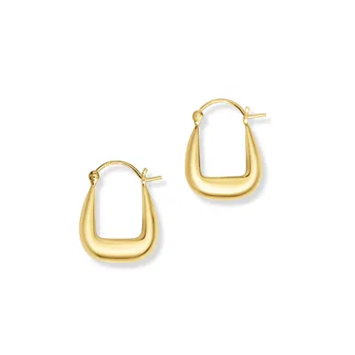 FV JEWELLERY WOMEN'S BIJOUX GOLD U HOOP EARRINGS