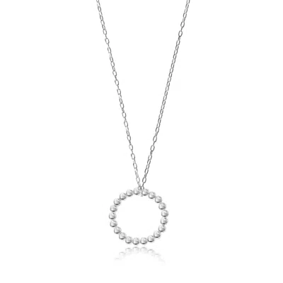 FV JEWELLERY WOMEN'S SILVER BIJOUX BALL NECKLACE