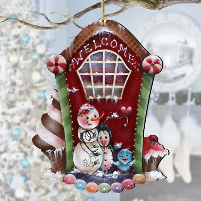 G. DEBREKHT A SEASON OF SWEET CHRISTMAS WOODEN ORNAMENTS BY J. MILLS-PRICE