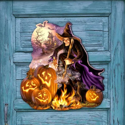 G. DEBREKHT ALL HALLOWS EVE HOLIDAY DOOR DECOR BY D. GELSINGER