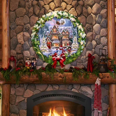 G. DEBREKHT CHRISTMAS HOUSE HOLIDAY DOOR DECOR BY D. GELSINGER