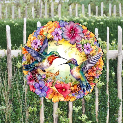 G. DEBREKHT HUMMINGBIRDS HOLIDAY DOOR DECOR BY G. DEBREKHT
