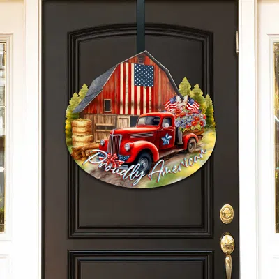 G. DEBREKHT PROUDLY AMERICAN DECORATIVE HOLIDAY DOOR DECOR BY G. DEBREKHT