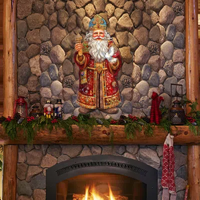 G. DEBREKHT SANTA'S DOVE OF HOPE HOLIDAY DOOR DECOR BY G. DEBREKHT