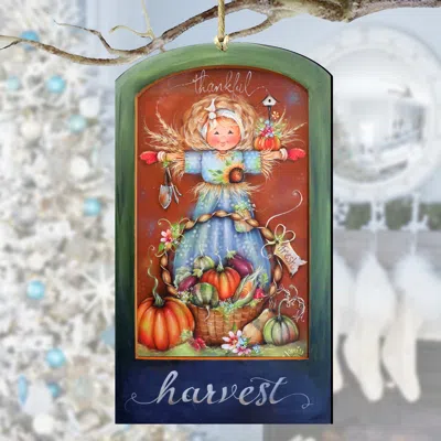 G. DEBREKHT THANKFUL HARVEST WOODEN ORNAMENTS BY J. MILLS-PRICE