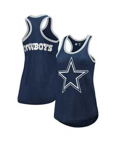 G-III 4HER BY CARL BANKS WOMEN'S G-III 4HER BY CARL BANKS NAVY DALLAS COWBOYS TATER BURNOUT TANK TOP