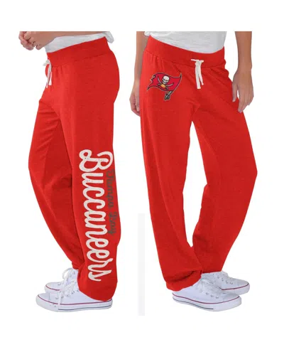 G-III 4HER BY CARL BANKS WOMEN'S G-III 4HER BY CARL BANKS RED TAMPA BAY BUCCANEERS SCRIMMAGE FLEECE PANTS