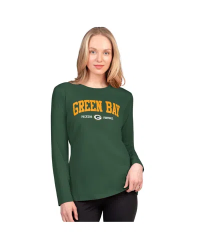 G-III 4HER BY CARL BANKS WOMEN'S GREEN GREEN BAY PACKERS BEST PLAY LONG SLEEVE T-SHIRT