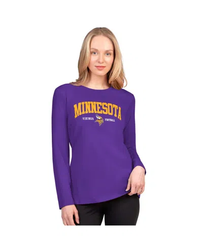 G-III 4HER BY CARL BANKS WOMEN'S PURPLE MINNESOTA VIKINGS BEST PLAY LONG SLEEVE T-SHIRT